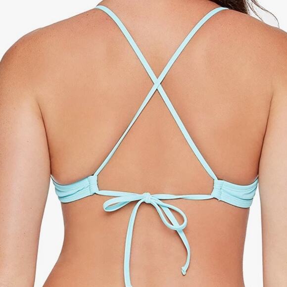 Salt+Cove Juniors Bralette blue Push-Up Swim Top - Picture 2 of 6